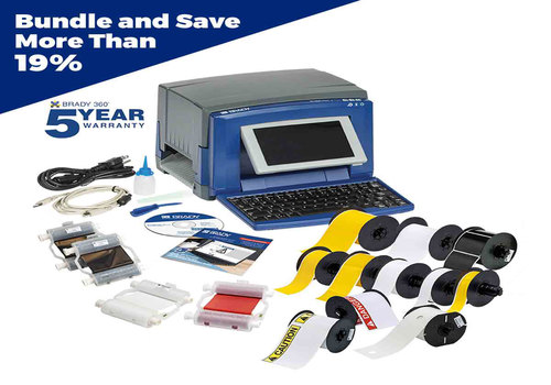เครื่องพิมพ์ลาเบล Brady printer s3100 printer with brady workstation safety general id kit